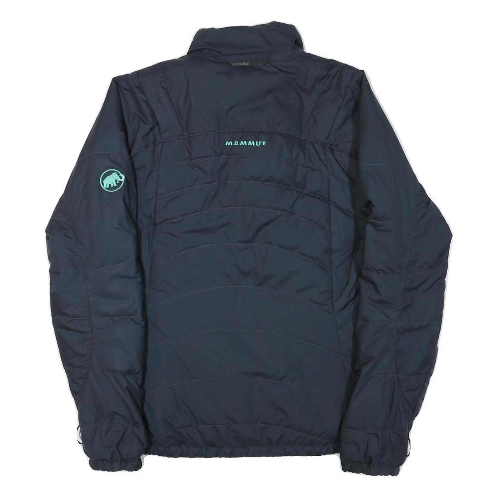 MAMMUT Womens Blue & Green Reversible Quilted Polyester Blend Jacket S Outdoor