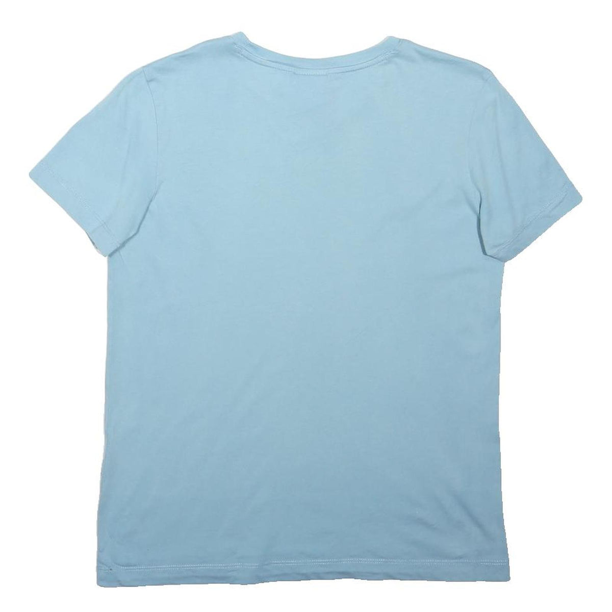 CHAMPION Boys Blue Script Logo Graphic T-Shirt M Short Sleeve Crew Neck Casual