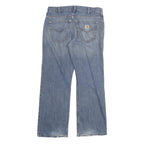 CARHARTT Mens Loose Light Blue Denim Jeans W33 L29 Workwear Casual Zip Fly