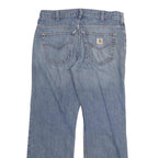 CARHARTT Mens Loose Light Blue Denim Jeans W33 L29 Workwear Casual Zip Fly