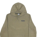 PUMA Mens Beige Pullover Hoodie S Cotton Blend Casual Sportswear