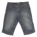 TOM TAILOR Mens Shorts Blue Denim Casual L W38 Cotton Comfort
