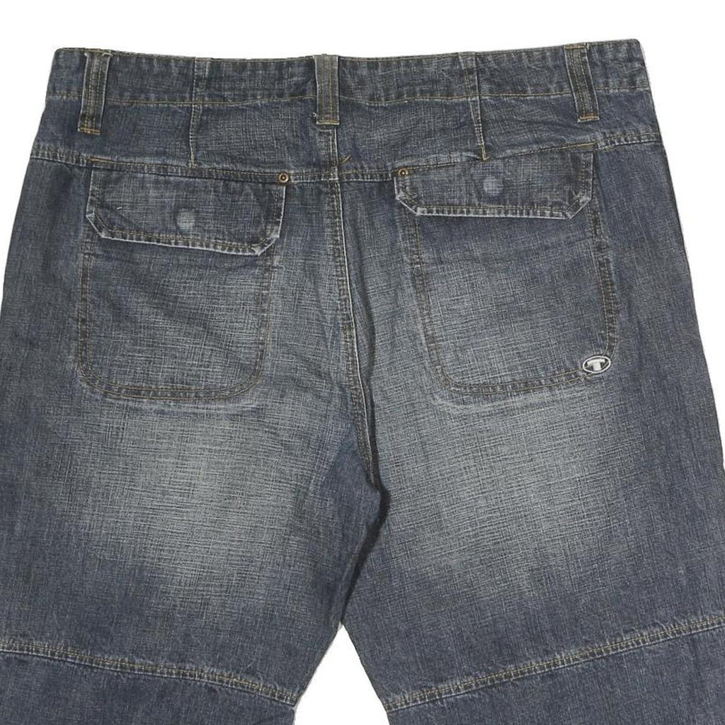 TOM TAILOR Mens Shorts Blue Denim Casual L W38 Cotton Comfort