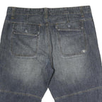TOM TAILOR Mens Shorts Blue Denim Casual L W38 Cotton Comfort