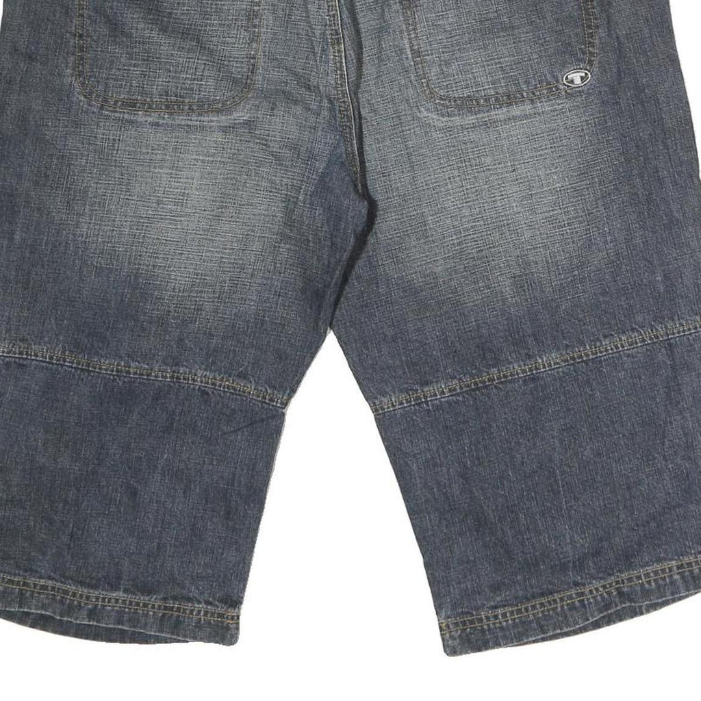 TOM TAILOR Mens Shorts Blue Denim Casual L W38 Cotton Comfort