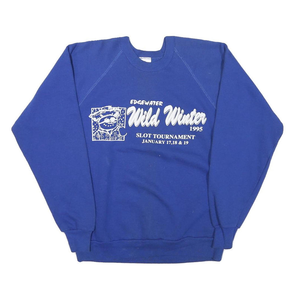 MURINO Mens Blue Wild Winter Slot Tournament Crew Neck M Sweatshirt