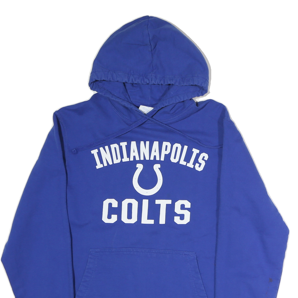 Mens Blue Indianapolis Colts Hoodie M Cotton Pullover Sweatshirt Sports