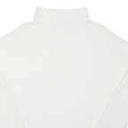 FRENCH CONNECTION Womens White Plain Pullover Round Neck Basic Knit L Acrylic