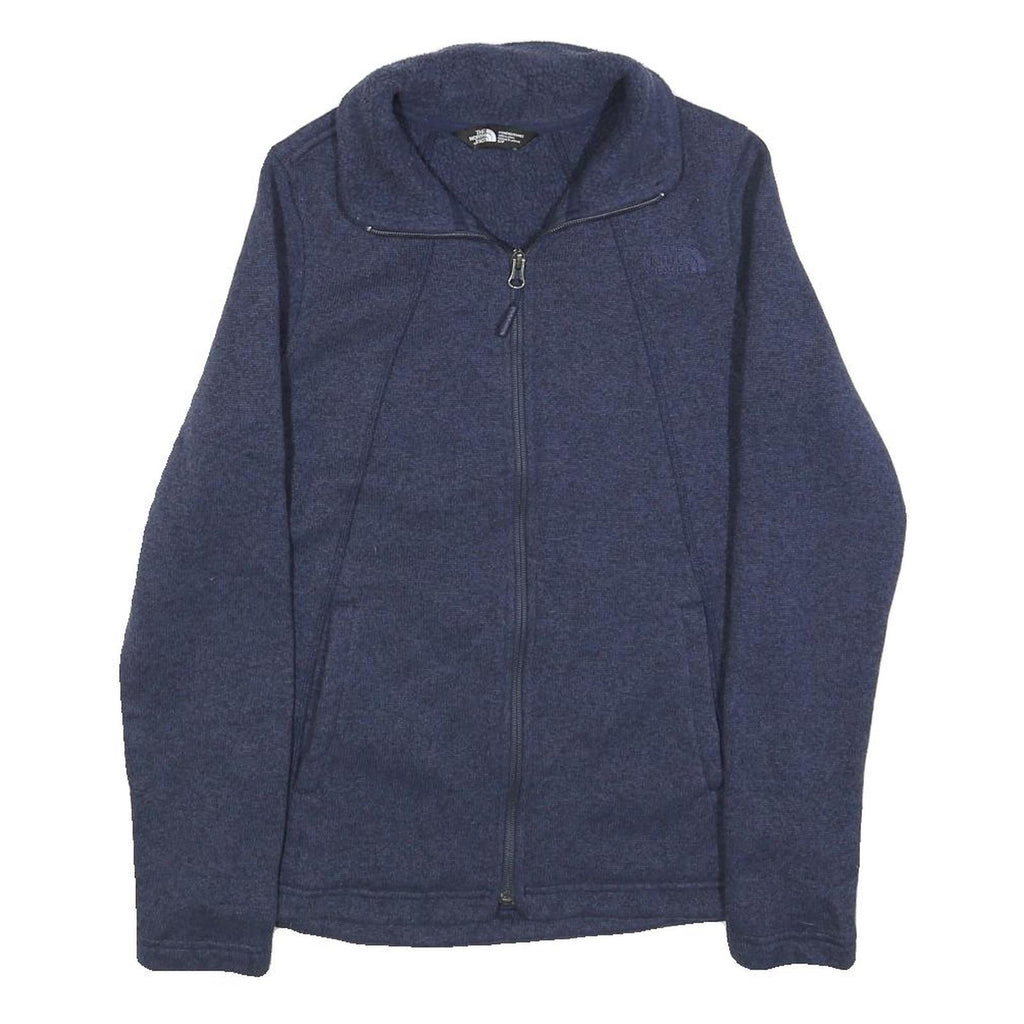 THE NORTH FACE Womens Blue Jacket S Polyester Blend Plain Zip Outdoor Warm