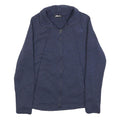 THE NORTH FACE Womens Blue Jacket S Polyester Blend Plain Zip Outdoor Warm