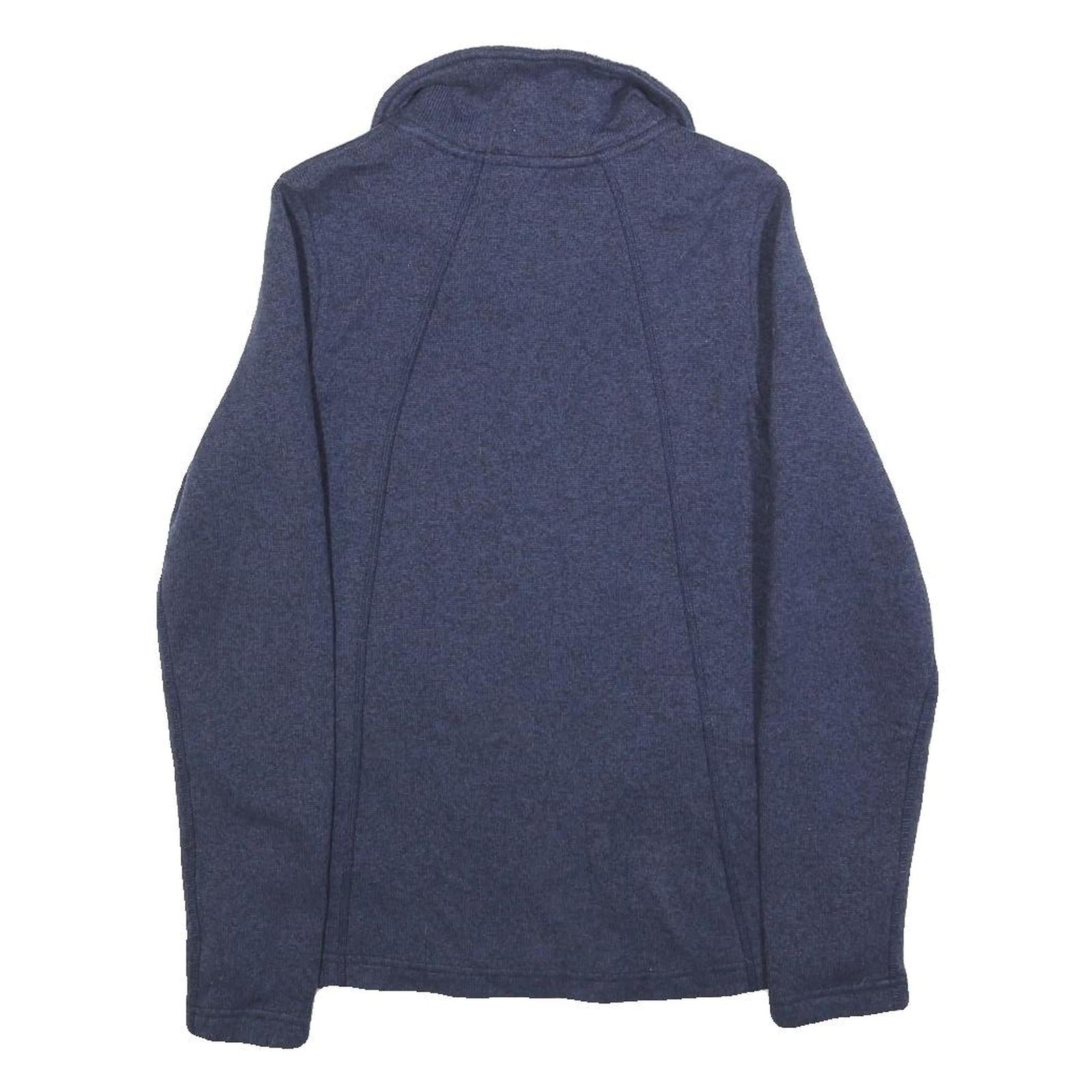THE NORTH FACE Womens Blue Jacket S Polyester Blend Plain Zip Outdoor Warm