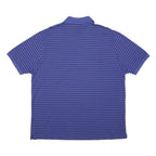 POLO RALPH LAUREN Mens Blue & Black Striped Short Sleeve Polo Shirt XL Cotton