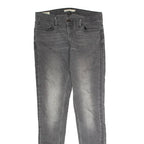 LEVI'S 710 Super Womens Jeans Grey Regular Skinny Stone Wash W31 L29