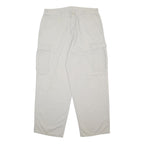 DICKIES Mens Cotton Beige Relaxed Cargo Trousers W36 L30 Workwear Utility