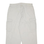 DICKIES Mens Cotton Beige Relaxed Cargo Trousers W36 L30 Workwear Utility