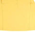 DICKIES Womens Yellow Long Sleeve T-Shirt XL Button Neck Cotton Blend Casual