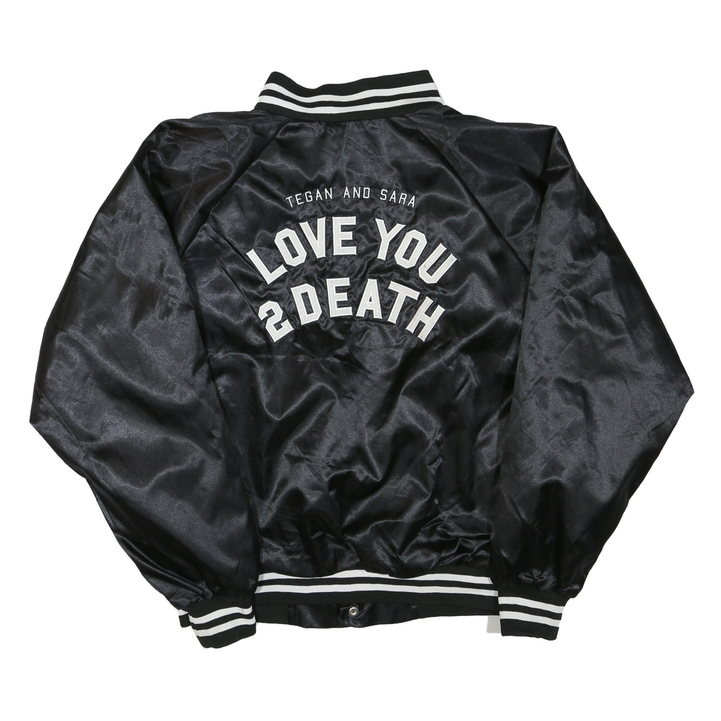 AUGUSTA Mens Black Varsity Jacket XL Polyester Blend Button Plain Retro