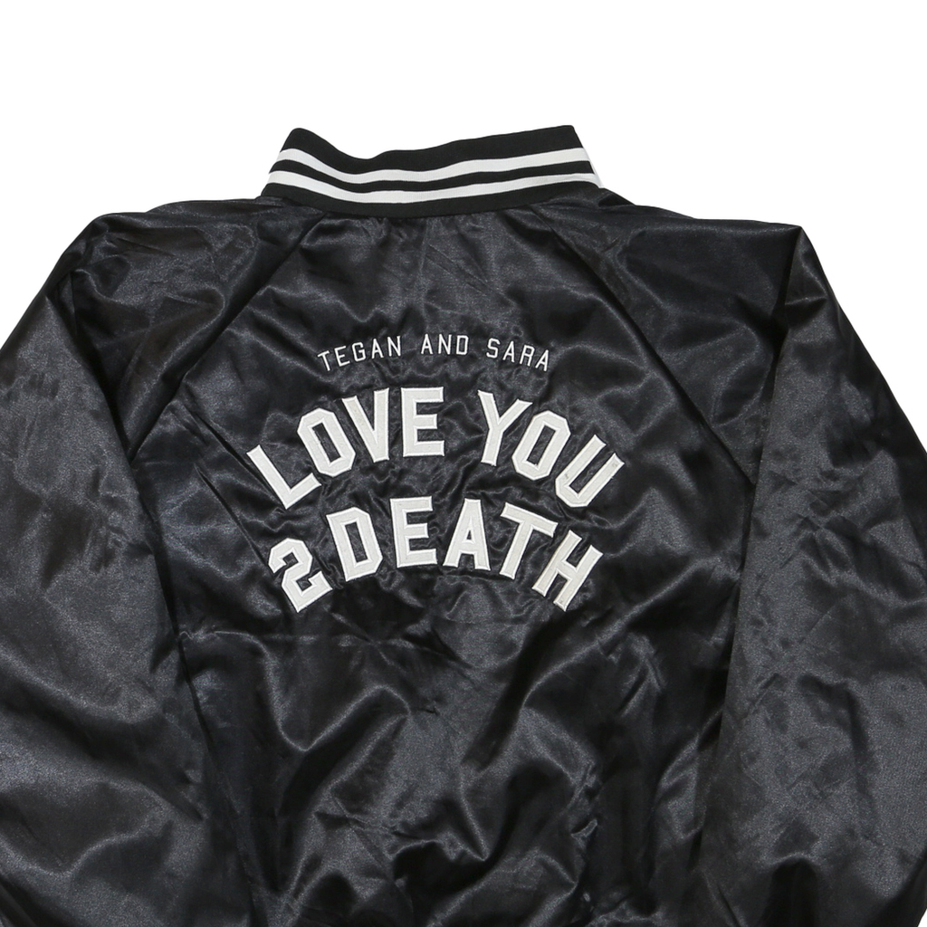 AUGUSTA Mens Black Varsity Jacket XL Polyester Blend Button Plain Retro