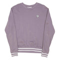 FILA Womens Purple Crew Neck M Sweatshirt Cotton Blend Pullover Casual