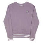 FILA Womens Purple Crew Neck M Sweatshirt Cotton Blend Pullover Casual