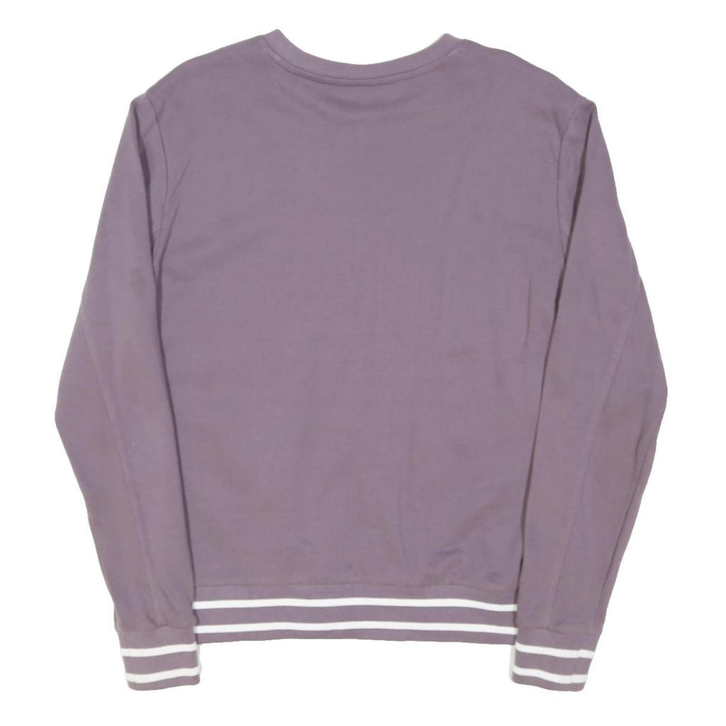 FILA Womens Purple Crew Neck M Sweatshirt Cotton Blend Pullover Casual