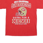 Mens Red San Francisco Graphic T-Shirt M Short Sleeve Crew Neck Sports