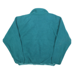 BANFF Womens Teal Plain Full Zip Polyester Jumper L Casual Warm Layer
