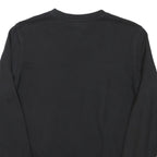 CHAMPION Mens Black Crew Neck S Cotton Blend Logo Sweatshirt Pullover