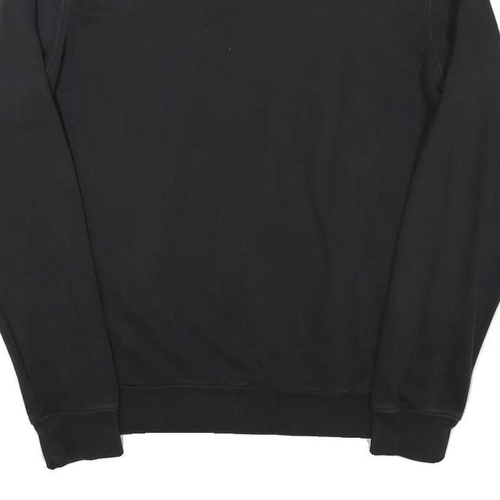 CHAMPION Mens Black Crew Neck S Cotton Blend Logo Sweatshirt Pullover