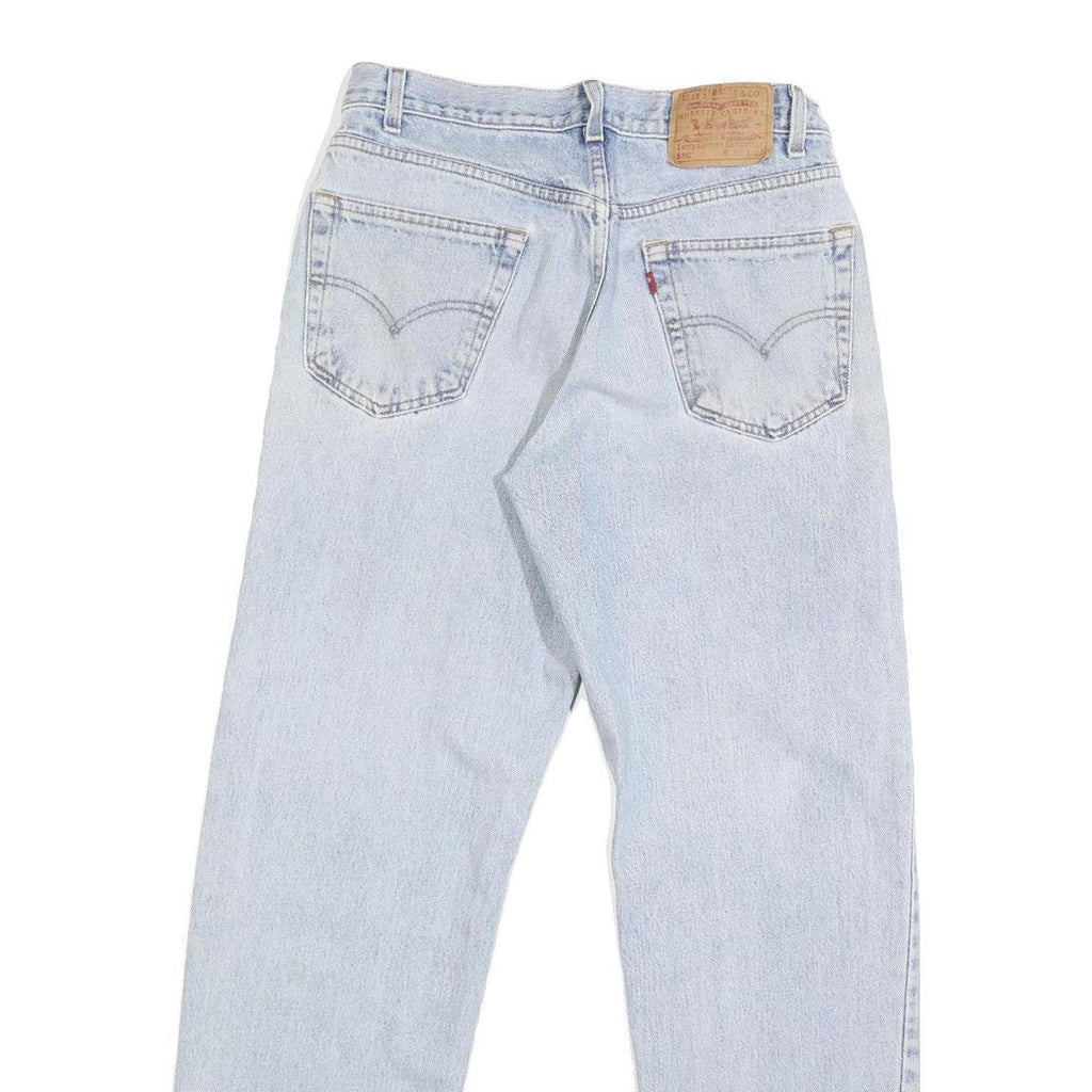 LEVI'S 550 Straight Mens Jeans Light Blue Regular Straight Denim W33 L31 Classic