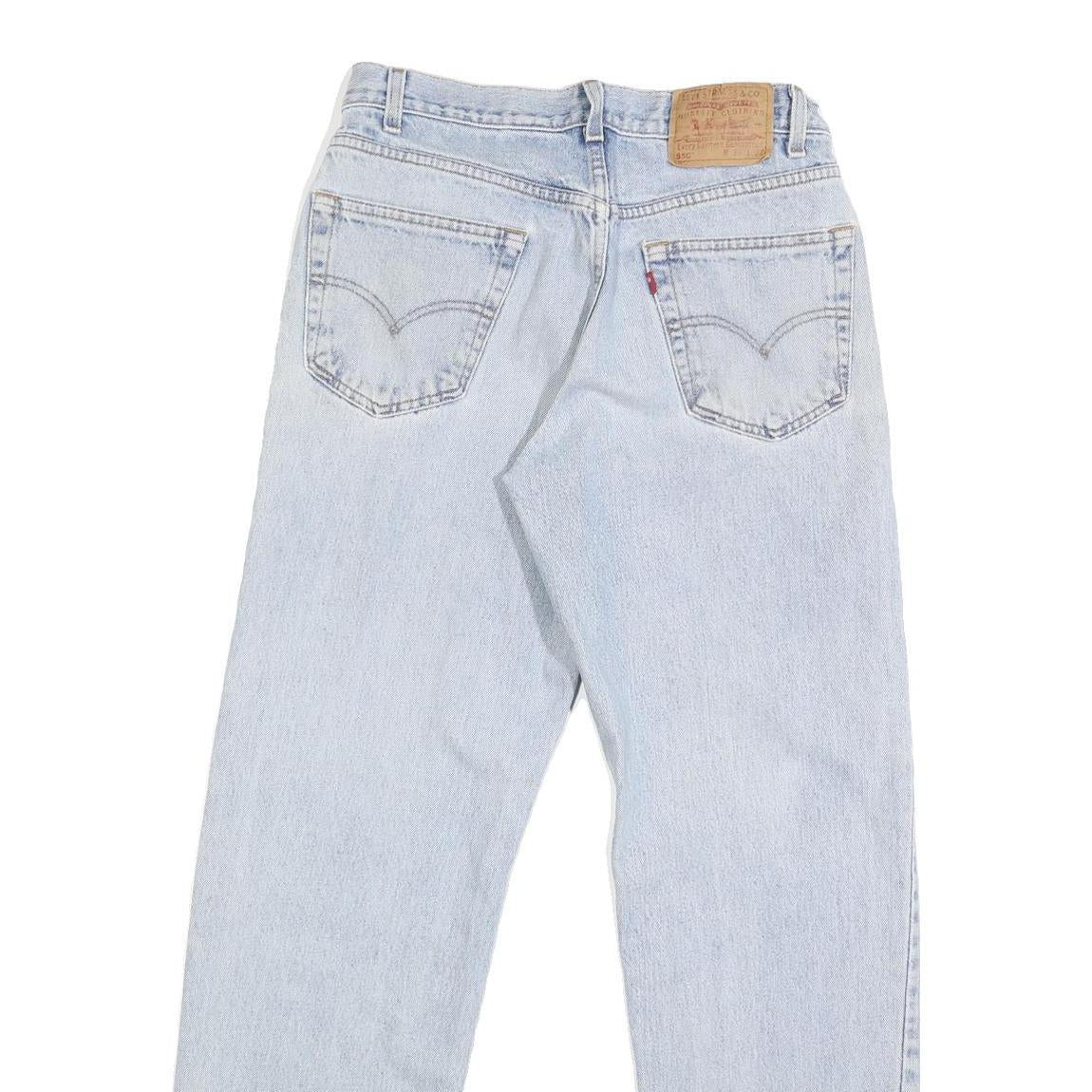 LEVI'S 550 Straight Mens Jeans Light Blue Regular Straight Denim W33 L31 Classic