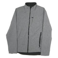 CHAMPION Mens Grey Polyester Zip Jacket M Woven Plain Lightweight Casual