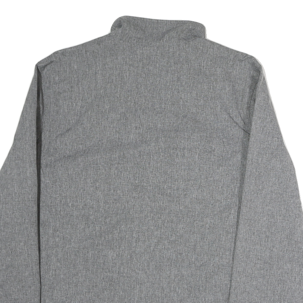 CHAMPION Mens Grey Polyester Zip Jacket M Woven Plain Lightweight Casual