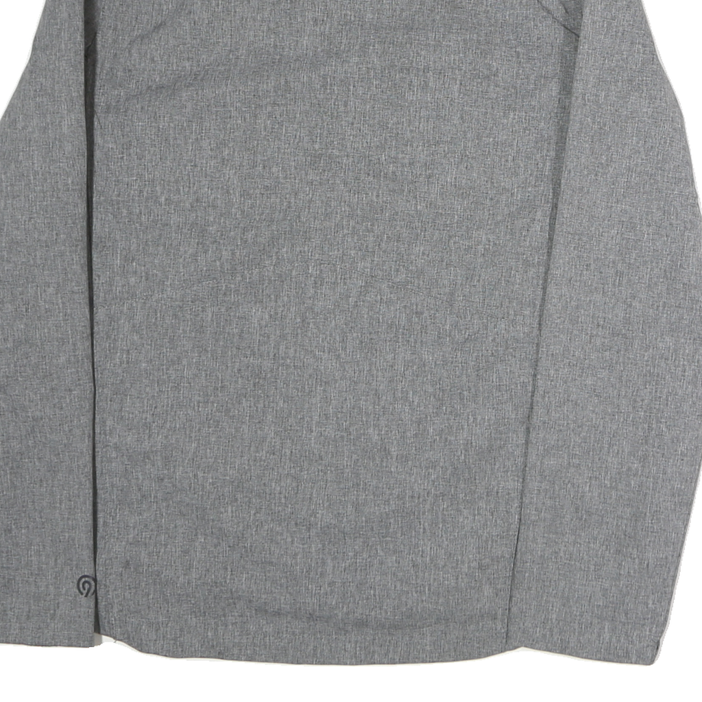 CHAMPION Mens Grey Polyester Zip Jacket M Woven Plain Lightweight Casual