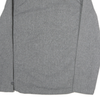 CHAMPION Mens Grey Polyester Zip Jacket M Woven Plain Lightweight Casual