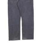 CARHARTT Mens Relaxed Navy Blue Corduroy Trousers W37 L27 Workwear Zip Closure