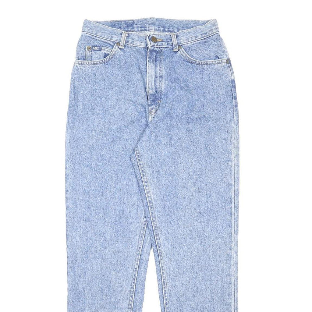LEE Womens Regular Fit Straight Leg Denim Light Blue Jeans W28 L29 Classic Style