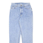LEE Womens Regular Fit Straight Leg Denim Light Blue Jeans W28 L29 Classic Style
