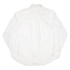 NAUTICA Mens Plain Shirt White Long Sleeve L