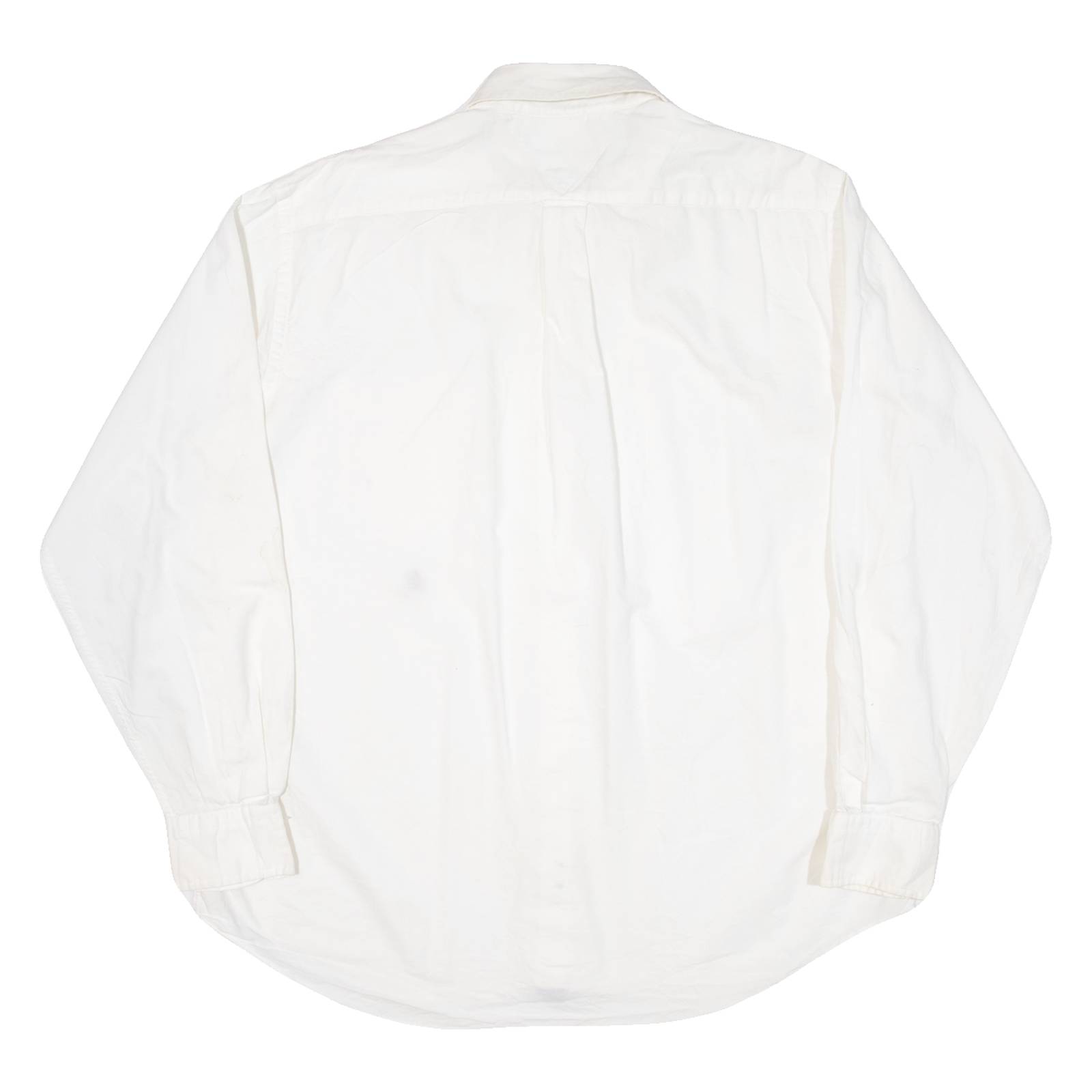 NAUTICA Mens Plain Shirt White Long Sleeve L