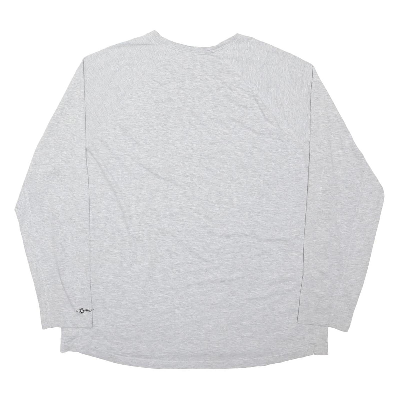 CARHARTT Mens Grey Workwear Graphic T-Shirt XL Long Sleeve Crew Neck Pocket Logo