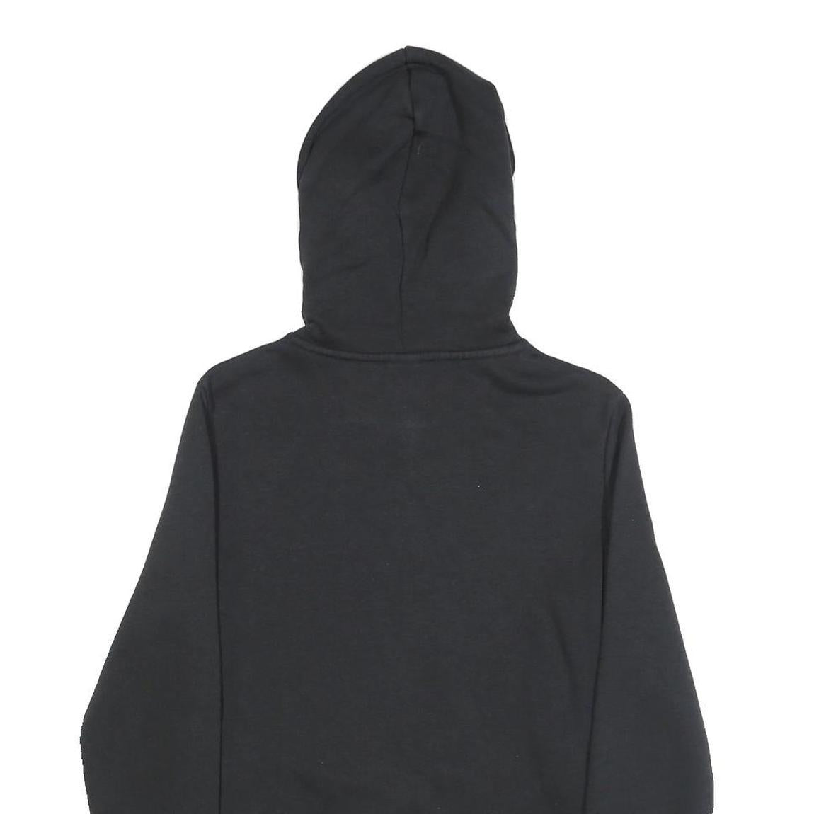 ADIDAS Womens Black Hoodie XS Cotton Blend Pullover Logo Sweatshirt