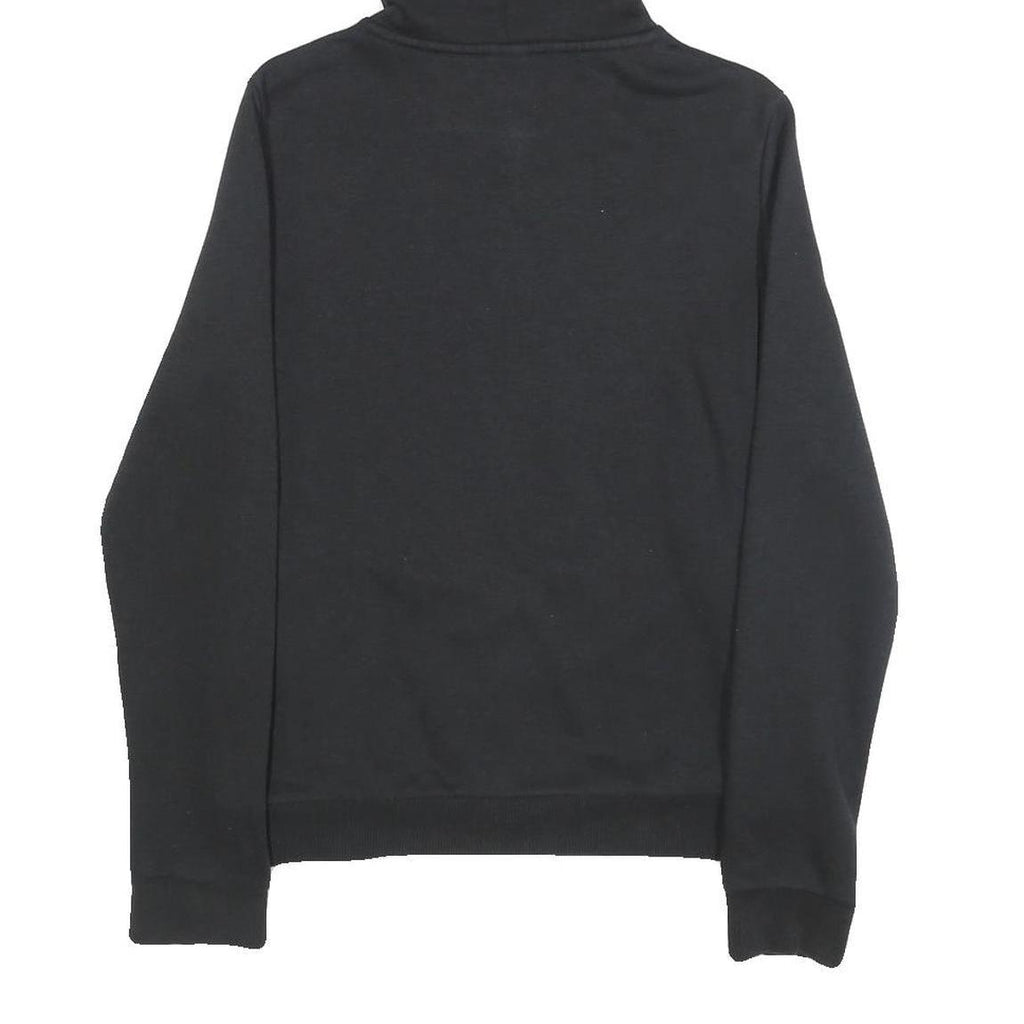 ADIDAS Womens Black Hoodie XS Cotton Blend Pullover Logo Sweatshirt