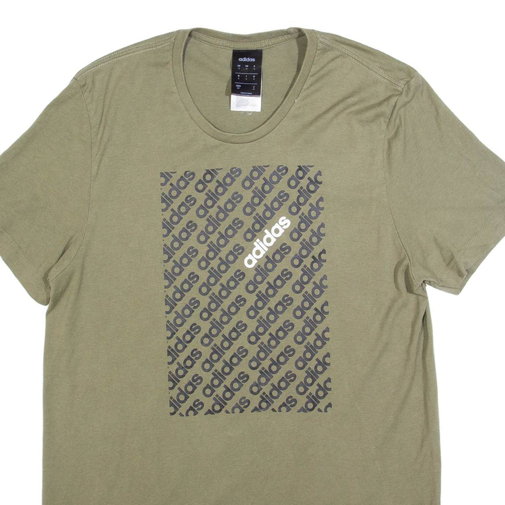 ADIDAS Oversized Mens T-Shirt Green S