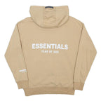 FEAR OF GOD ESSENTIALS Womens Beige Hoodie M Cotton Blend Casual Pullover