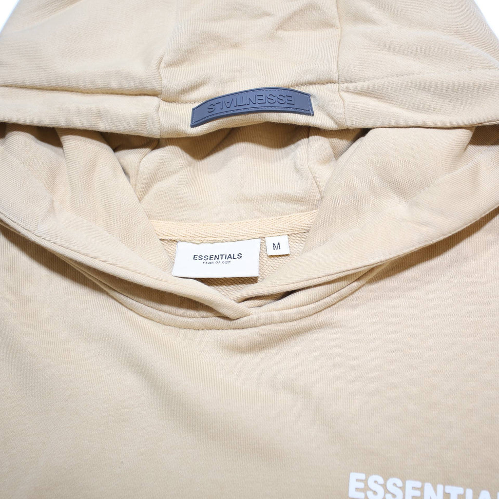 FEAR OF GOD ESSENTIALS Womens Beige Hoodie M Cotton Blend Casual Pullover