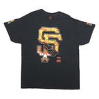 Mens Black Graphic T-Shirt XL Short Sleeve Crew Neck Urban Aztec Style