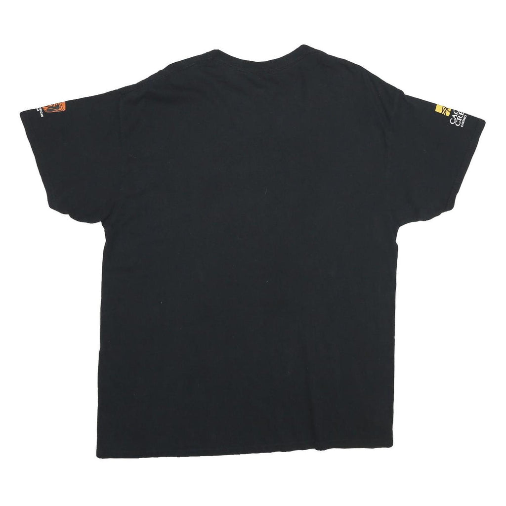 Mens Black Graphic T-Shirt XL Short Sleeve Crew Neck Urban Aztec Style