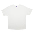 CHAMPION Mens White Plain T-Shirt L Short Sleeve Crew Neck Cotton Blend Casual