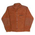 CABELA'S Mens Brown Zip Jacket L Polyester Fleece Casual Outdoor Warm